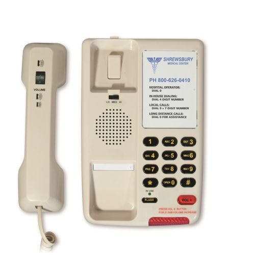 Inn-Phone® Single-Line Basic Telephone, Cream